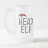 Funny Kerstmis Elf Frosted Mok (Links)