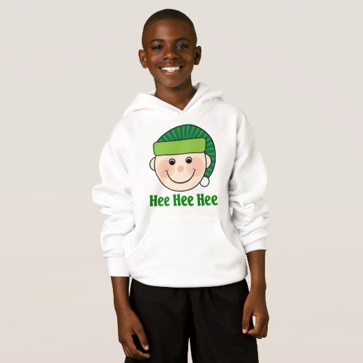Funny Kerstmis Elf Sweatshirt (Voorkant volledig)