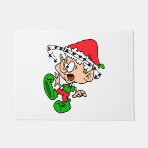Funny Kerstmis Elf Xmas Holiday Joke Deurmat