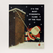 Funny Kerstmis Jigzaag Puzzle Legpuzzel (Verticaal)