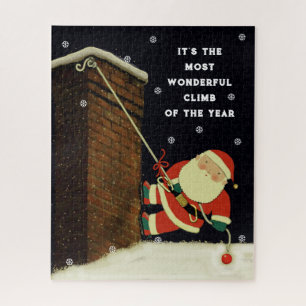 Funny Kerstmis Jigzaag Puzzle Legpuzzel