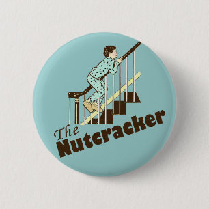 Funny Kerstmis Nutkraker Ronde Button 5,7 Cm
