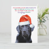 Funny Kerstmis Pandemic Year Quarantine Feestdagenkaart (Staand voorkant)