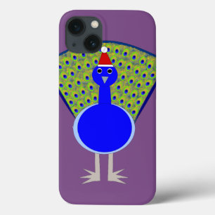 Funny Kerstmis Peacock iPhone 13 Hoesje