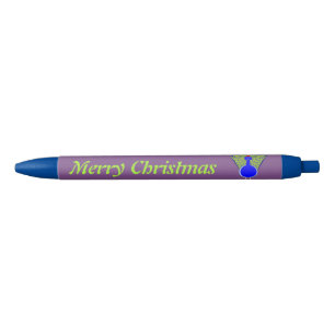 Funny Kerstmis Peacock gepersonaliseerd Blauwe Inkt Pen