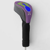 Funny Kerstmis Peacock Golfheadcover (Schuin)