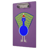 Funny Kerstmis Peacock Klembord (Links)