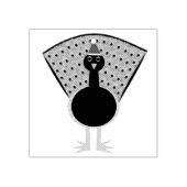 Funny Kerstmis Peacock Rubberstempel (Afrduk)