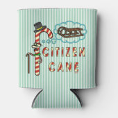 Funny Kerstmis Pun Citizen Cane Humor Holiday Blikjeskoeler (Voorkant)
