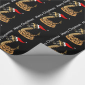 Funny Kerstmis Rattlesnake Cadeaupapier (Hoek)