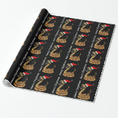 Funny Kerstmis Rattlesnake Cadeaupapier (Uitgerold)