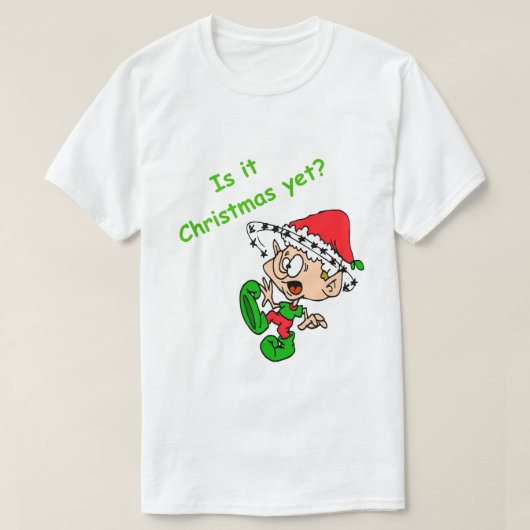 Funny Kerstmis Shirt Cute Elf Holiday Stress (Design voorkant)