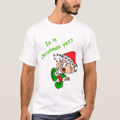 Funny Kerstmis Shirt Cute Elf Holiday Stress (Voorkant)