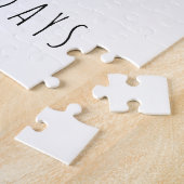 Funny Kerstmis Snowman Face Legpuzzel (Zijkant)