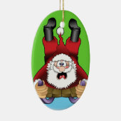 Funny Kerstornament Keramisch Ornament (Rechts)