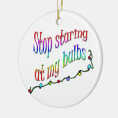 Funny Kerstornament Keramisch Ornament (Links)