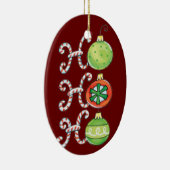 Funny Kerstornament Keramisch Ornament (Rechts)