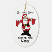 Funny Kerstornament Keramisch Ornament (Links)