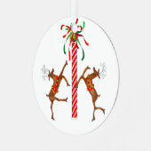 Funny Kerstornament Metalen Ornament (Voorkant links)