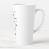 Funny Kerstrendiermoderne Latte Mok (Rechts)