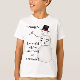 Funny Kerstsneeuwman T-shirt