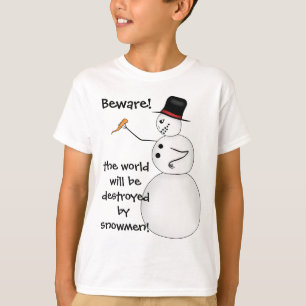Funny Kerstsneeuwman T-shirt