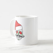 Funny kerstSugar Skull Koffiemok (Voorkant links)