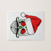 Funny kerstSugar Skull Legpuzzel (Horizontaal)
