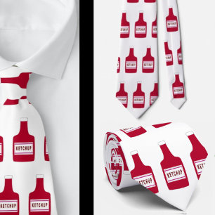 Funny Ketchup Catsup Gag Gift Stropdas Necktie