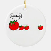 Funny Ketchup Joke Ornament (Achterkant)