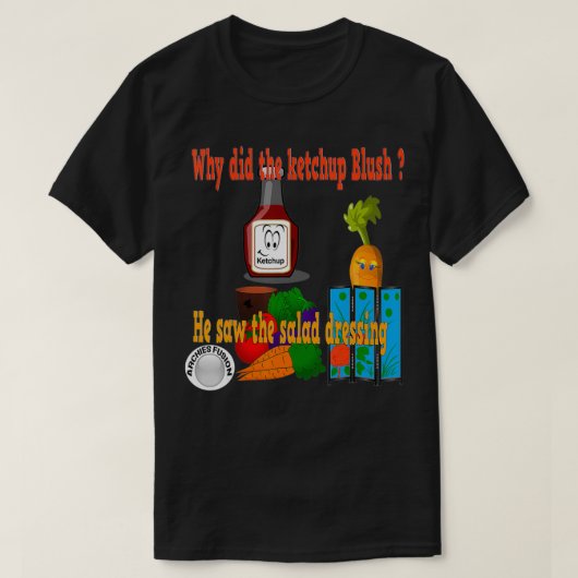 Funny ketchup mode t-shirt (Design voorkant)