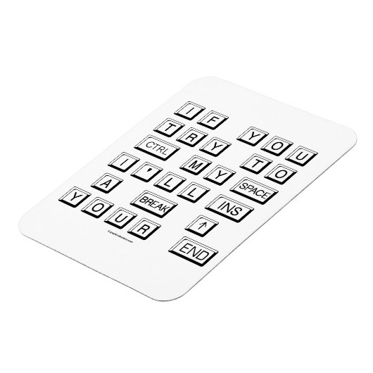 Funny Keyboard Magneet (Linkerzijde)