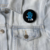 Funny Kid Meme Six Seven 6 7 Italian Brainrot Bruh Ronde Button 5,7 Cm (In situ)