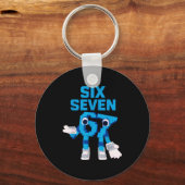 Funny Kid Meme Six Seven 6 7 Italian Brainrot Bruh Sleutelhanger (Voorkant)