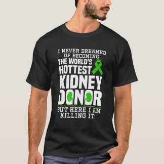 Funny Kidney Donor Art Mannen Vrouwen Nieren Donat T-shirt