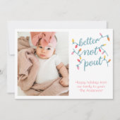 Funny Kids Photo Pout Carte de vacances (Devant)