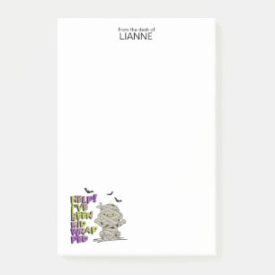 Funny Kidwrapped Mummy Baby Green ID683 Post-it® Notes