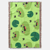 Funny kikkers deken (Voorkant Verticaal)