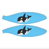 Funny killerwalvis orca leuke cartoon illustratie basketbal (Panelen)