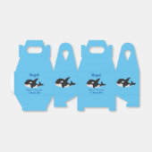 Funny killerwalvis orca leuke cartoon illustratie bedankdoosjes (Uitgevouwen)