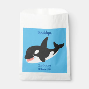Funny killerwalvis orca leuke cartoon illustratie bedankzakje