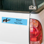 Funny killerwalvis orca leuke cartoon illustratie bumpersticker (Op Truck)