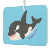 Funny killerwalvis orca leuke cartoon illustratie luchtverfrisser (Links)