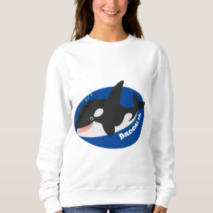 Funny killerwalvis orca leuke cartoon illustratie trui