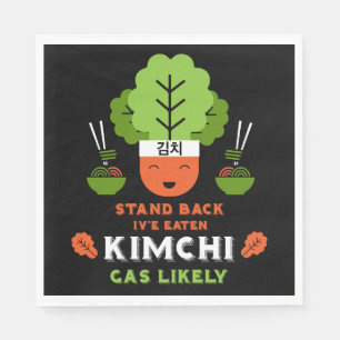 Funny Kimchi Eater Servet