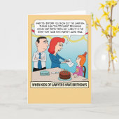 Funny Kind van advocaten Birthday Kaart (Gele Bloem)