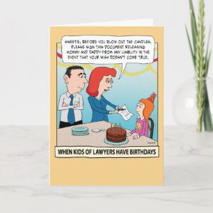 Funny Kind van advocaten Birthday Kaart