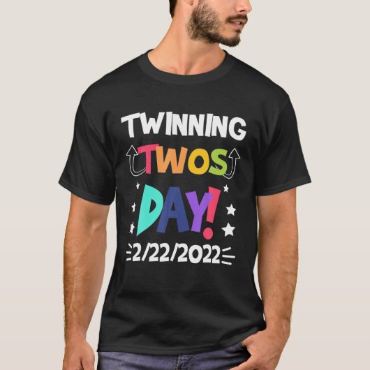 Funny Kinder Twinning tweedaags dinsdag 22 februar T-shirt (Voorkant)
