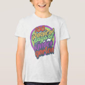 Funny Kindergarten 100th Day Sparkle Teacher Class Tri-Blend Shirt (Voorkant)