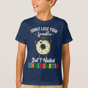 Funny Kindergarten Afstuderen Kinder Donut Afstude T-shirt